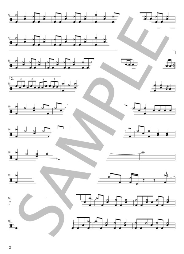 楽譜】LUNA SEA - Storm / RYUICHI SUGIZO INORAN J 真矢 (ドラム