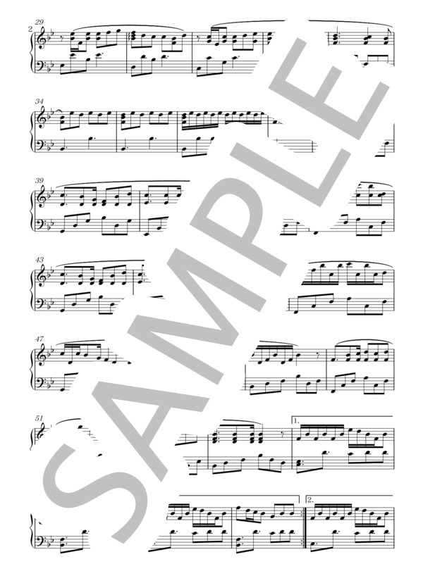 WOODEN DOLL / 米津玄師【ピアノソロ】 (米津 玄師) / 中〜上級 - サンプル譜面 2/4