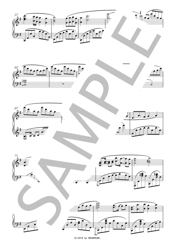 素直な気持ち「花のち晴れ ~花男 Next Season~」より【ピアノソロ】 (大間々 昂) / 中〜上級 - サンプル譜面 3/4