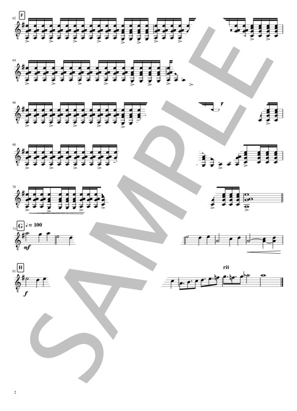 廻る紅炎 for Mandolin Mandola Duo (吉田 大将) / マンドリン 中級 - サンプル譜面 4/5