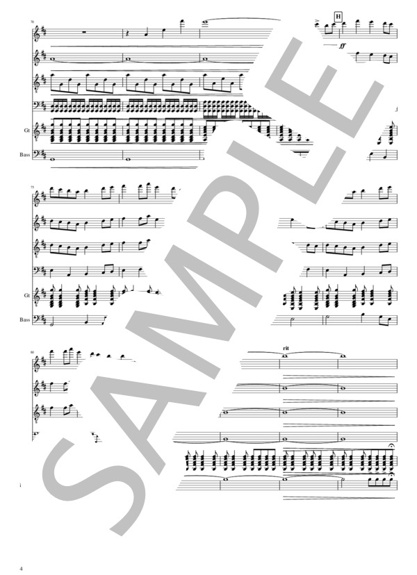 Nostalgia for Mandolin Orchestra (吉田 大将) / マンドリン その他 - サンプル譜面 4/5