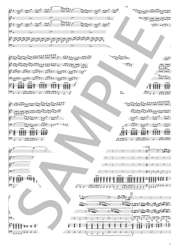 M.O.の為の「宵祭り」 (吉田 大将) / マンドリン その他 - サンプル譜面 3/5