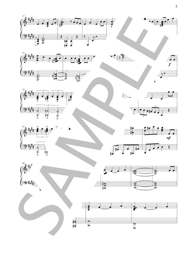 William Tell AKA The Lone Ranger Theme (ジョアキーノ・アントーニオ・ロッシーニ) / ピアノソロ その他 - サンプル譜面 3/5