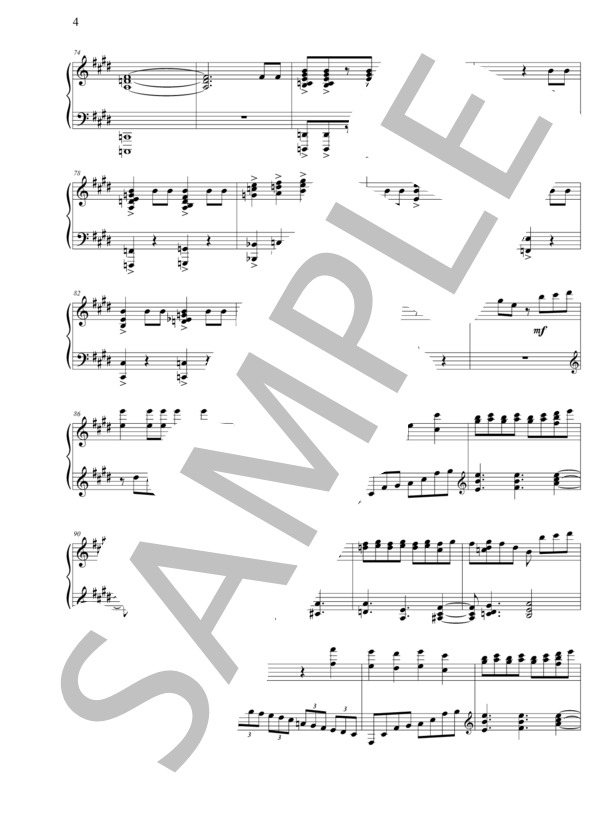 William Tell AKA The Lone Ranger Theme (ジョアキーノ・アントーニオ・ロッシーニ) / ピアノソロ その他 - サンプル譜面 4/5