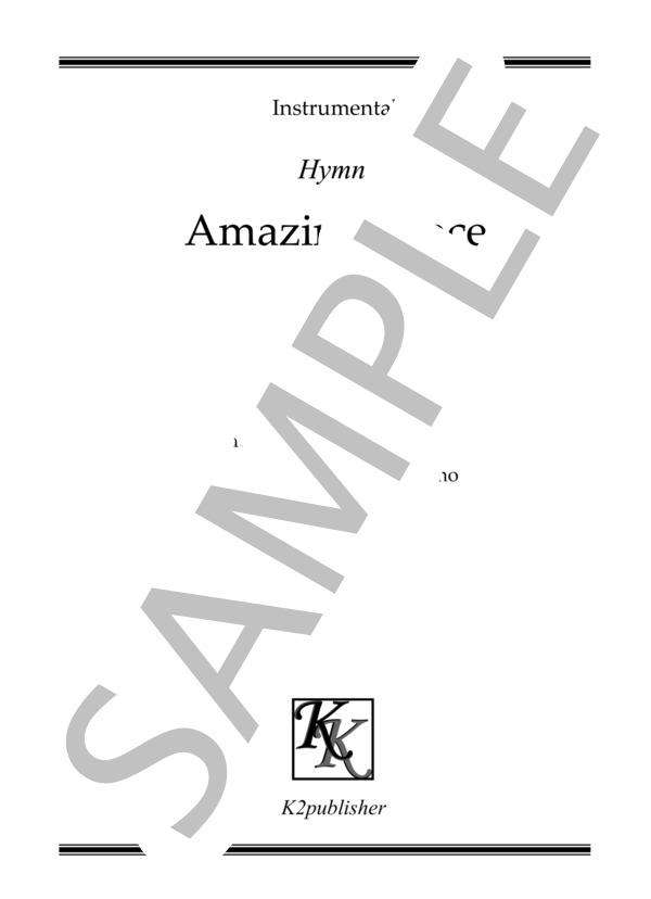 [木管五重奏]Amazing Grace アメイジング グレイス / アンサンブル木管 初〜中級 - サンプル譜面 1/5
