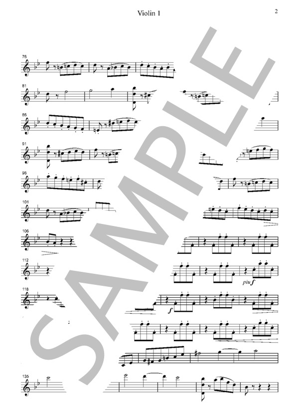 チャイコフスキー バレエ 眠りの森の美女より ワルツ 弦楽四重奏 CT003 (ピョートル・イリイチ・チャイコフスキー) / アンサンブル弦楽 中級 - サンプル譜面 2/5