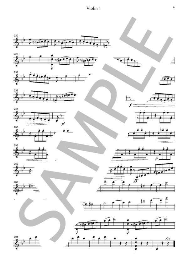 チャイコフスキー バレエ 眠りの森の美女より ワルツ 弦楽四重奏 CT003 (ピョートル・イリイチ・チャイコフスキー) / アンサンブル弦楽 中級 - サンプル譜面 4/5