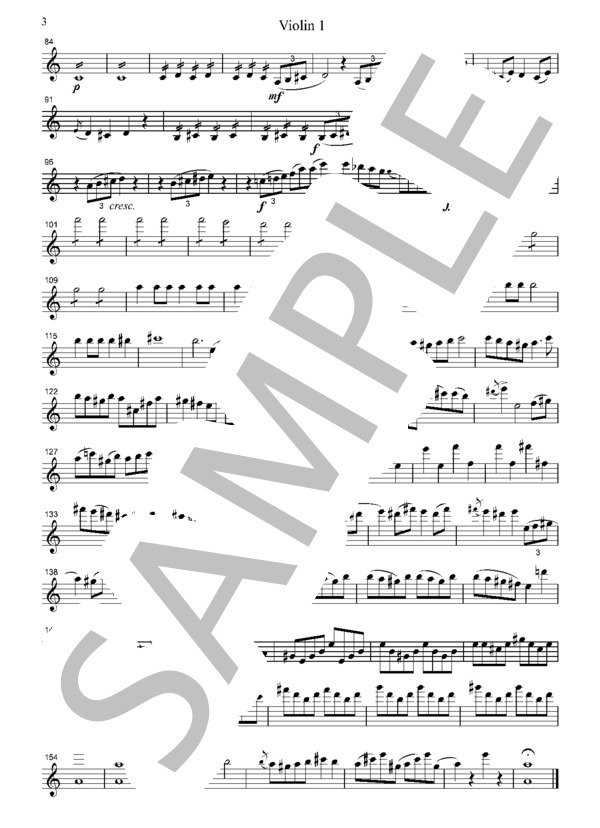 ベルリオーズ ラコッツィー行進曲  弦楽四重奏  CB701 (エクトル・ベルリオーズ) / アンサンブル弦楽 中級 - サンプル譜面 3/5