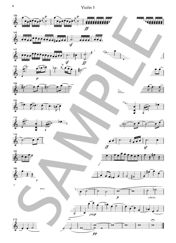 グルック アウリスのイフゲニア序曲  弦楽四重奏  CG303 (クリストフ・ヴィリバルト・グルック) / アンサンブル弦楽 初〜中級 - サンプル譜面 4/5