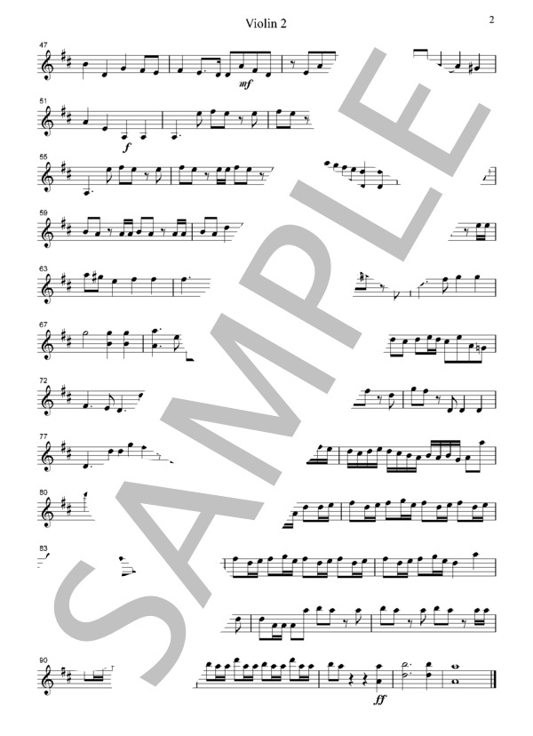 ヘンデル 「メサイア」より  ハレルヤ  弦楽四重奏  CH104 (ゲオルグ・フリードリヒ・ヘンデル) / アンサンブル弦楽 初〜中級 - サンプル譜面 4/5