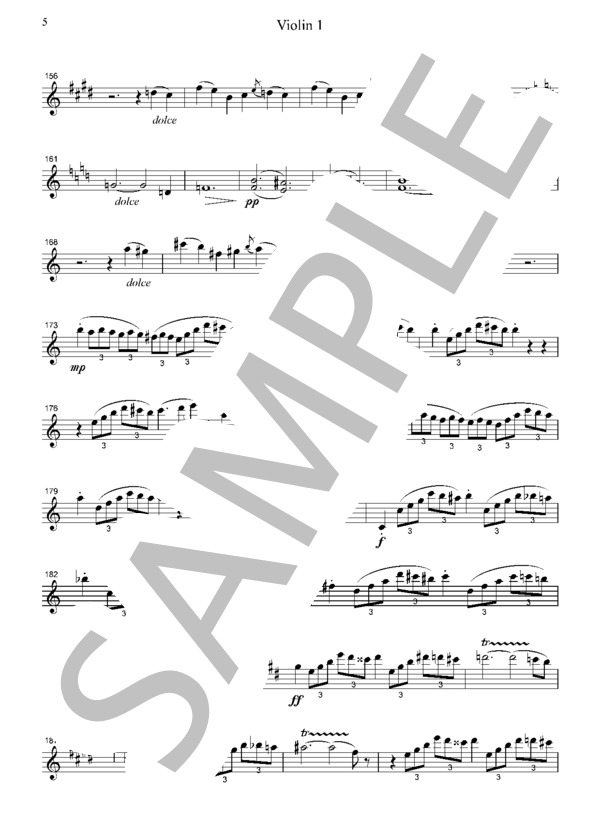 リムスキー・コルサコフ 「シェヘラザード」第1楽章 海とシンドバッドの船  弦楽四重奏  CR402 (ニコライ・リムスキー=コルサコフ) / アンサンブル弦楽 中級 - サンプル譜面 5/5