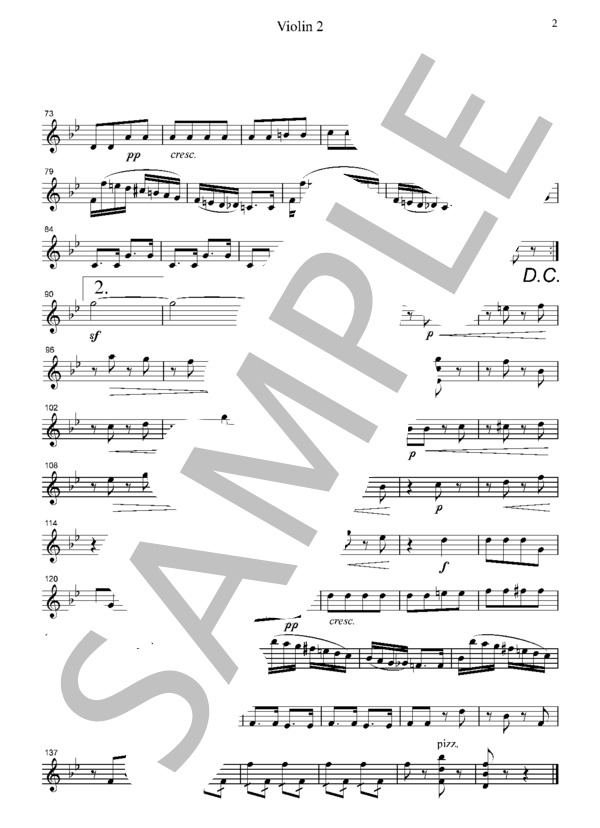 チャイコフスキー 小序曲（くるみ割り人形より)  弦楽四重奏 CT005 (ピョートル・イリイチ・チャイコフスキー) / アンサンブル弦楽 その他 - サンプル譜面 4/5