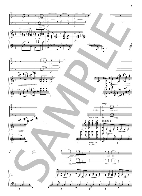 ショパン 別れの曲  ピアノトリオ PC101 (フレデリック・ショパン) / アンサンブル弦楽 初〜中級 - サンプル譜面 5/5