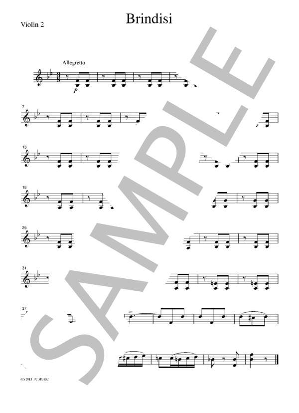 ヴェルディ 乾杯の歌  ピアノ五重奏 PV901 (ジュゼッペ・ヴェルディ) / アンサンブル弦楽 その他 - サンプル譜面 2/5