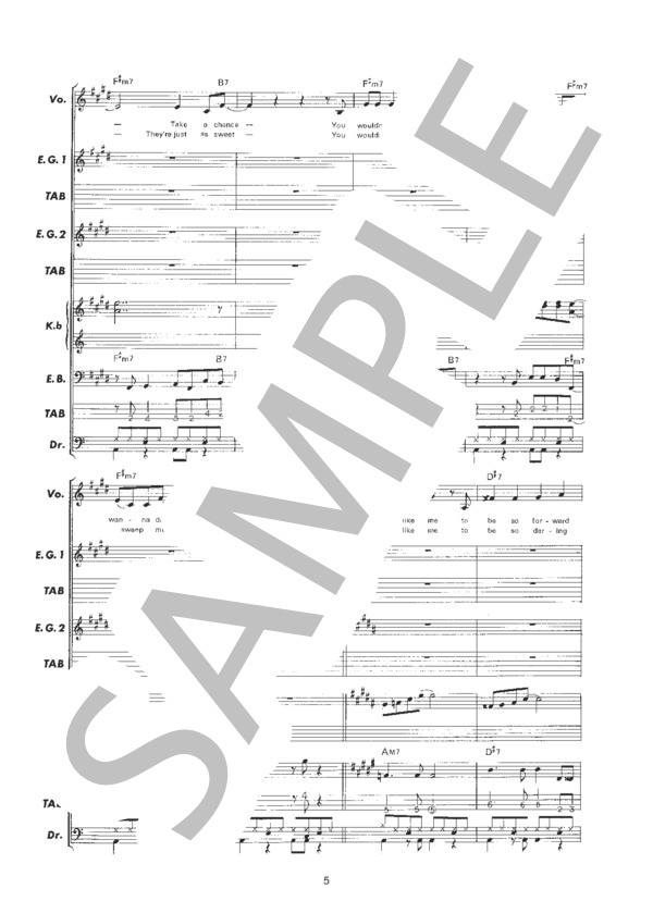 Seiko SPECIAL 松田聖子 スペシャル バンドスコア 楽譜 楽譜】Dancing Shoes / 松田 聖子 (バンドスコア / 初〜中級