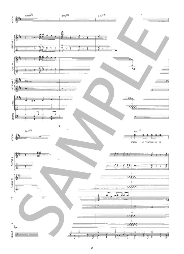 楽譜】Dance If You Want It / 久保田 利伸 (バンドスコア / 初〜中級