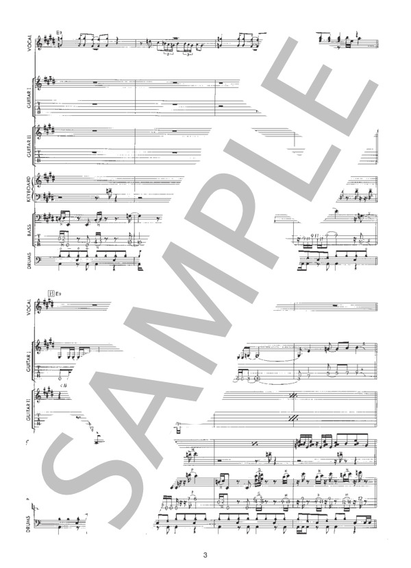 Feel so real (久保田 利伸) / バンドスコア 初〜中級 - サンプル譜面 3/5