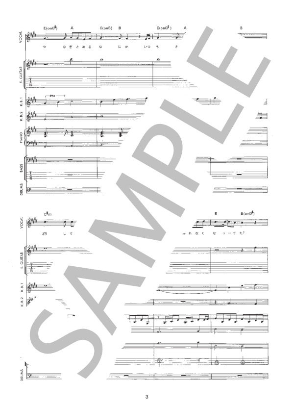 I'm proud [full version] (華原 朋美) / バンドスコア 初〜中級 - サンプル譜面 3/5