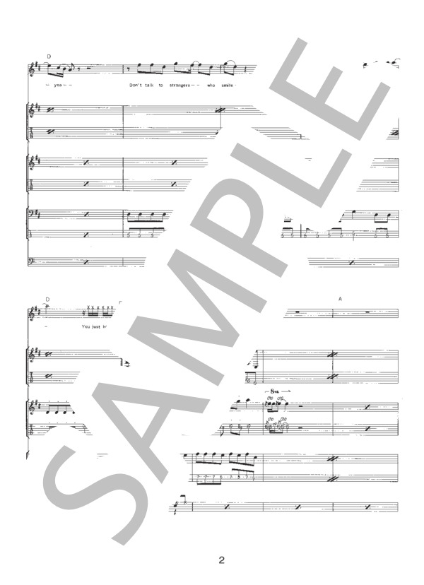 DANGER (AC) / バンドスコア 初〜中級 - サンプル譜面 2/5