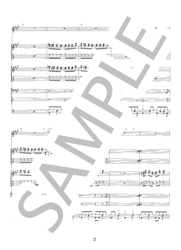 HELL OR HIGH WATER (AC) / バンドスコア 初〜中級 - サンプル譜面 2/5