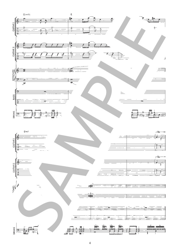 XCLAMATION / バンドスコア 初〜中級 - サンプル譜面 4/5