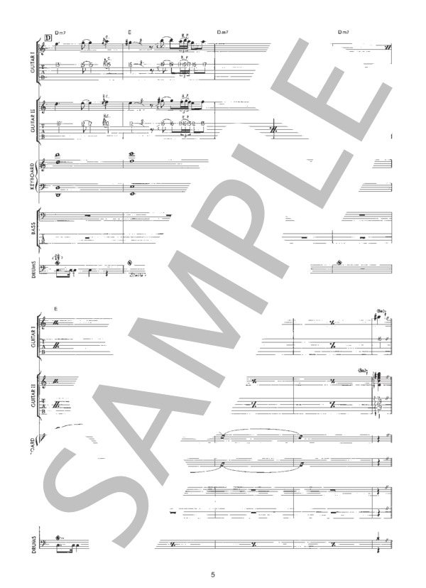 XCLAMATION / バンドスコア 初〜中級 - サンプル譜面 5/5