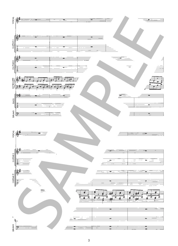 ROSE OF PAIN (X) / バンドスコア 初〜中級 - サンプル譜面 3/5