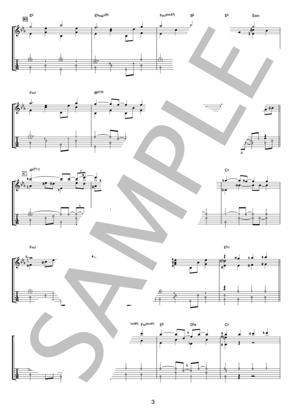 Friend(オフィシャル・ギタースコア） (押尾 コータロー) / ギターソロ 中〜上級 - サンプル譜面 3/5