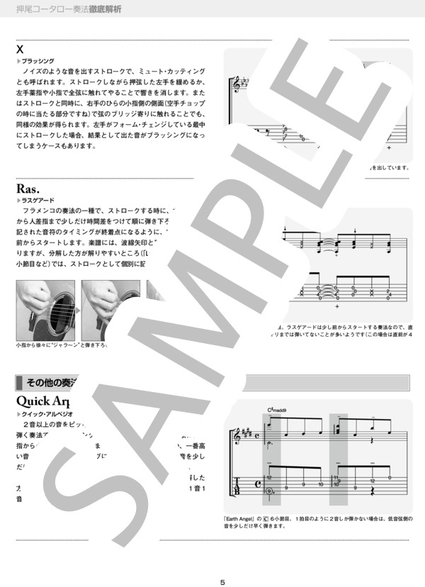 Eternal Chain奏法解析 (押尾 コータロー) / ギターソロ 中〜上級 - サンプル譜面 5/5