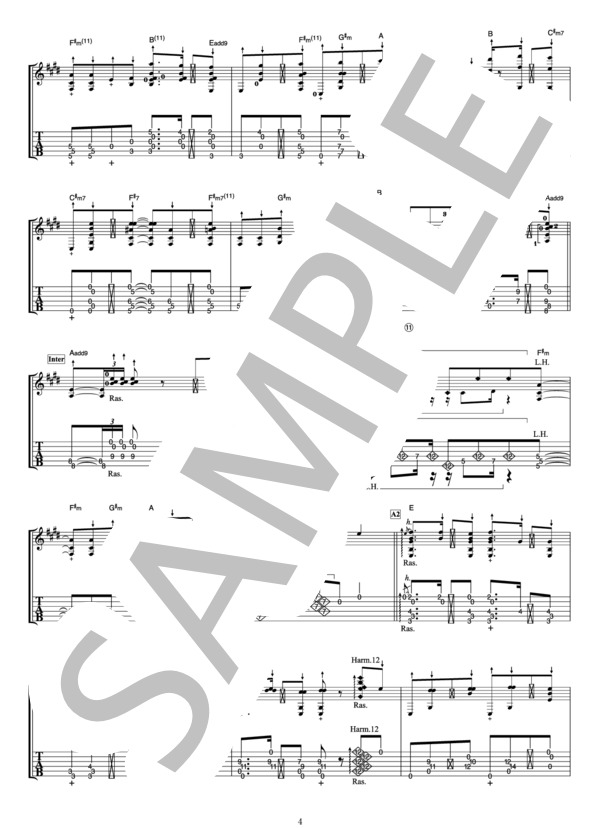 楽譜】Brand New Wings オフィシャル・ギタースコア / 押尾