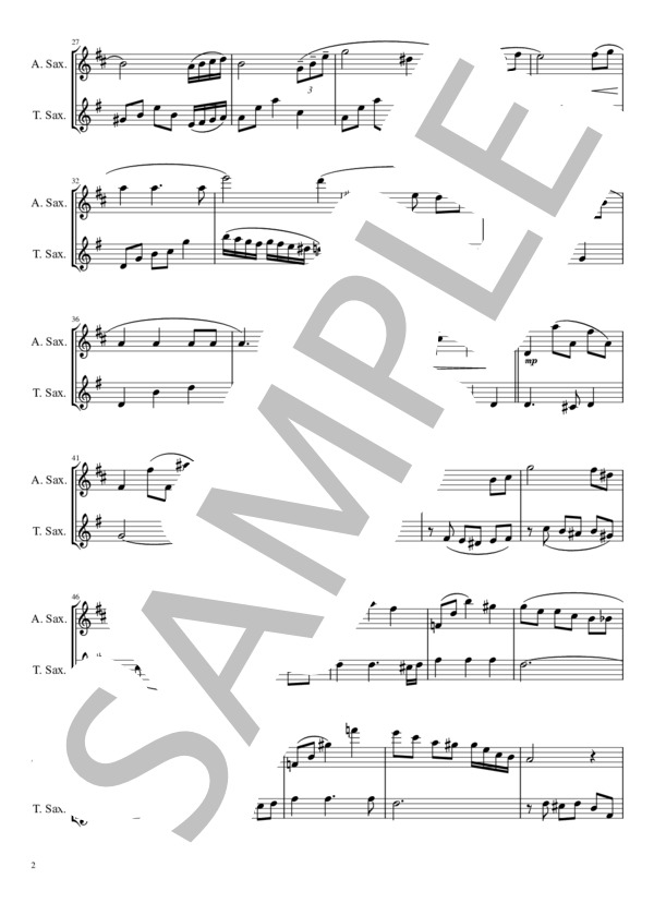 いつか王子様が (Franke・Churchill) / アンサンブル木管 中級 - サンプル譜面 2/3