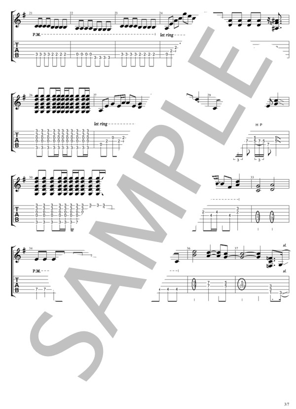 楽譜 アマリニモ B Z ギターソロ 中 上級 Piascore 楽譜ストア