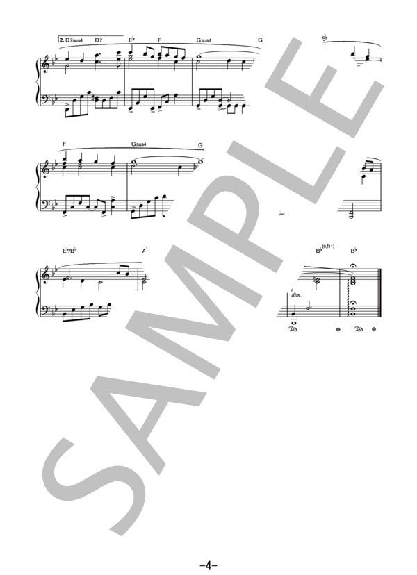 ラジエーションハウス  /  服部隆之 (ピアノソロ） (服部 隆之) / 中級 - サンプル譜面 4/4