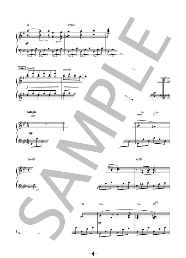 兄のための歌(feat. ジョンヒョク) / 韓流ドラマ「愛の不時着」より (ピアノソロ） (NAM HEY SEUNG) / 中級 - サンプル譜面 4/5