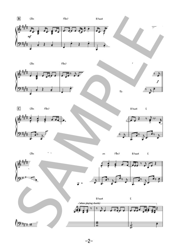 Dynamite / BTS (防弾少年団) (ピアノソロ） (防弾少年団（BTS）) / 中級 - サンプル譜面 2/5