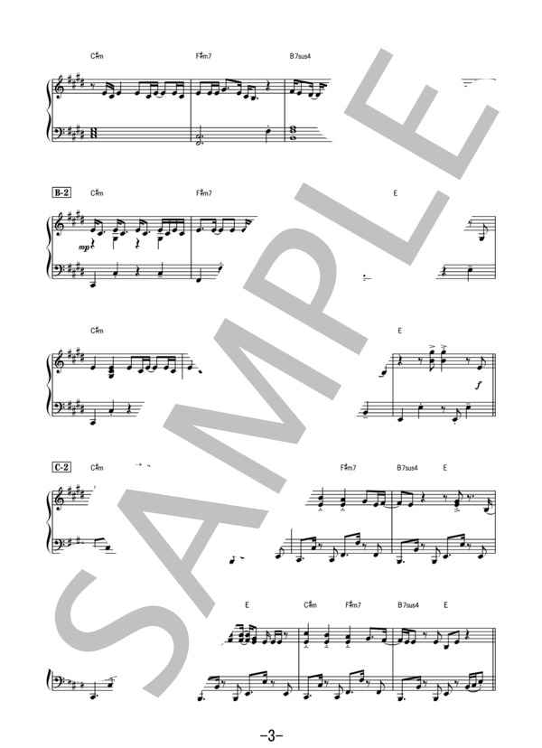 Dynamite / BTS (防弾少年団) (ピアノソロ） (防弾少年団（BTS）) / 中級 - サンプル譜面 3/5