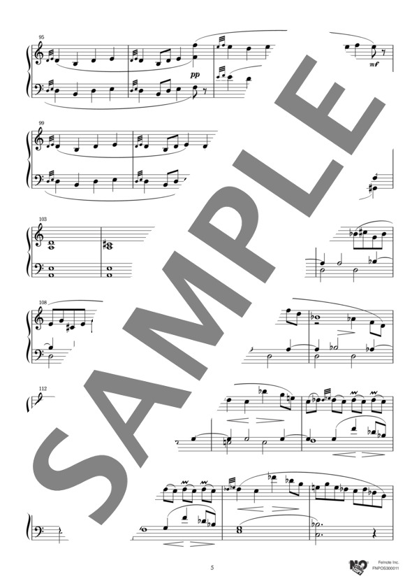 ピアノ・ソナタ 第16番 第1楽章 (フランツ・シューベルト) / ピアノソロ 中〜上級 - サンプル譜面 5/5