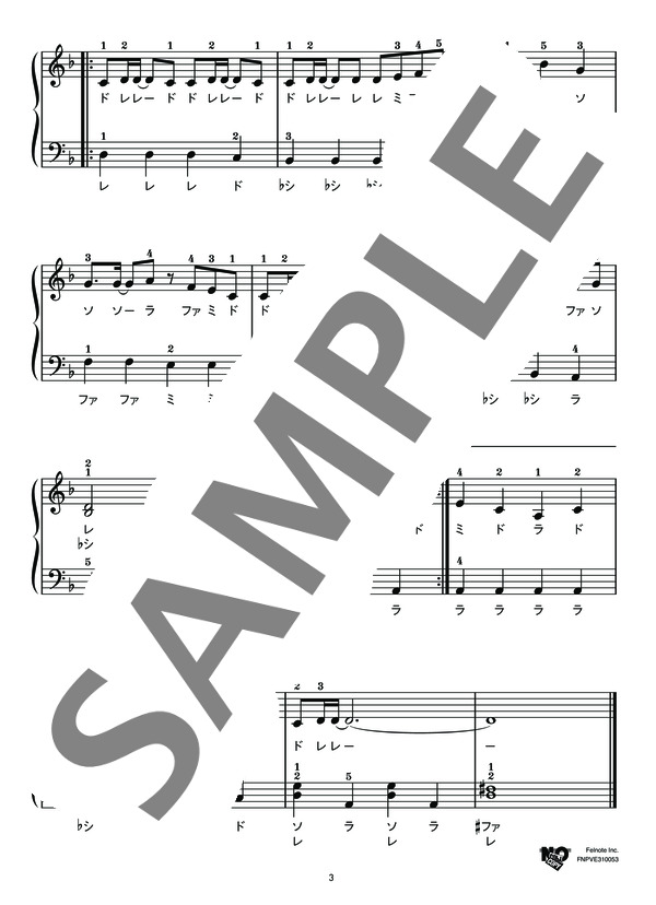 only my railgun (FRIP SIDE) / ピアノソロ 初級 - サンプル譜面 3/3