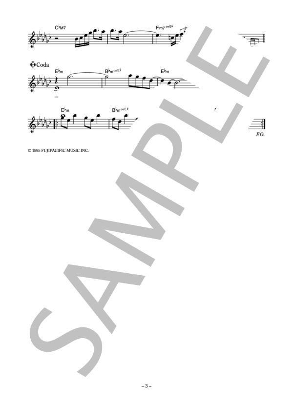 秋山菜津子 「留守電の奴隷」 コード・歌詞カード付きメロディ譜 (秋山 菜津子) / その他 - サンプル譜面 3/4