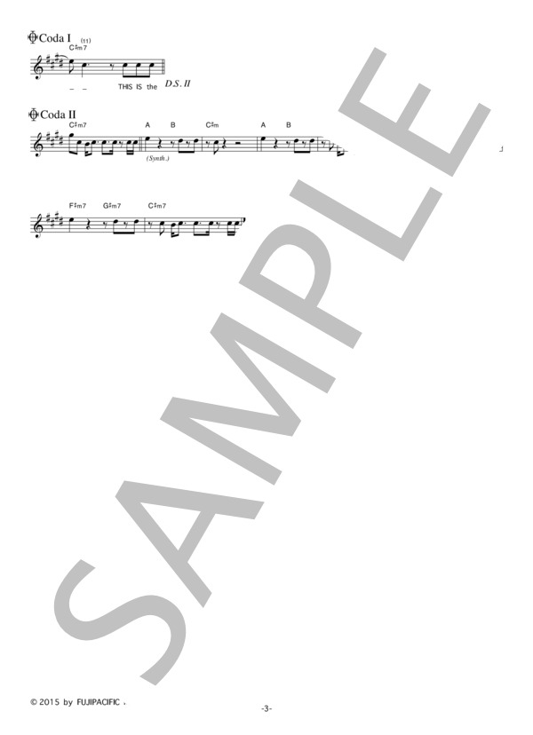 I Don't Like Mondays. 「FINAL DESTINATION」 コード・歌詞カード付きメロディ譜 / その他 - サンプル譜面 3/4