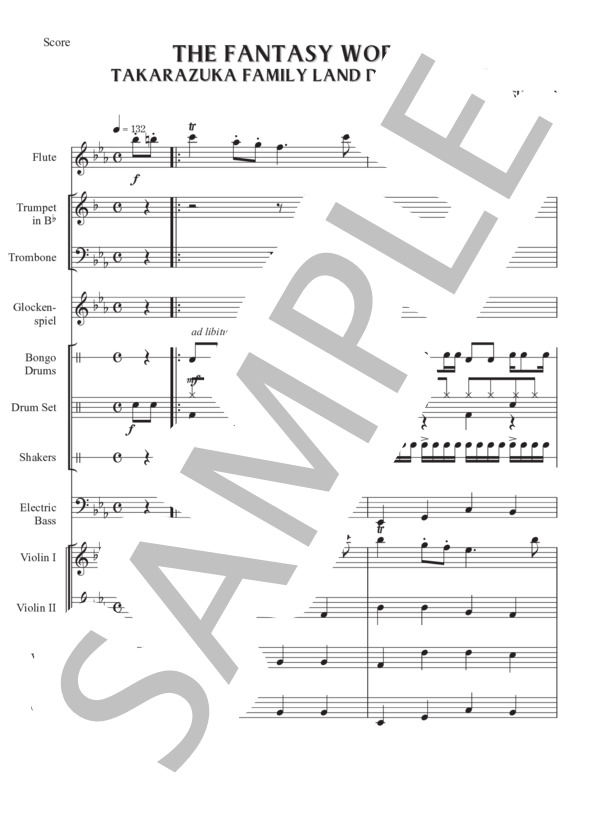 宝塚ファミリーランド『大人形館 ファンタジーワールド』テーマソング (吉崎 憲治) / オーケストラ 初〜中級 - サンプル譜面 1/5