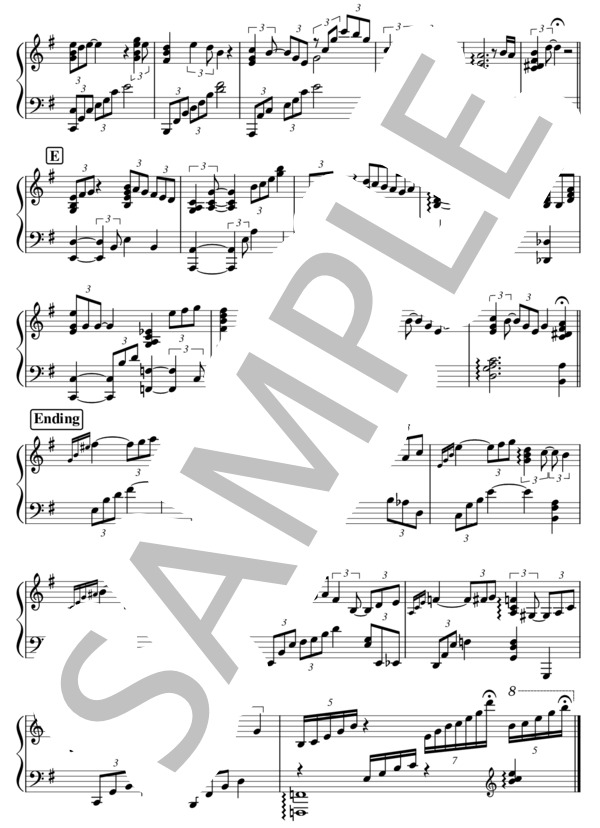 【中級-上級】風よ (藤井 風) / ピアノソロ 中〜上級 - サンプル譜面 4/4