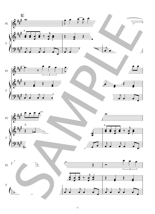 楽譜】 青い珊瑚礁 / 松田 聖子 (フルート / 初〜中級) - Piascore