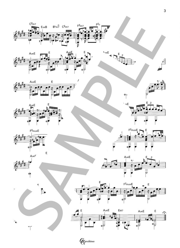 すき (吉田 美和) / ギターソロ 中級 - サンプル譜面 3/3