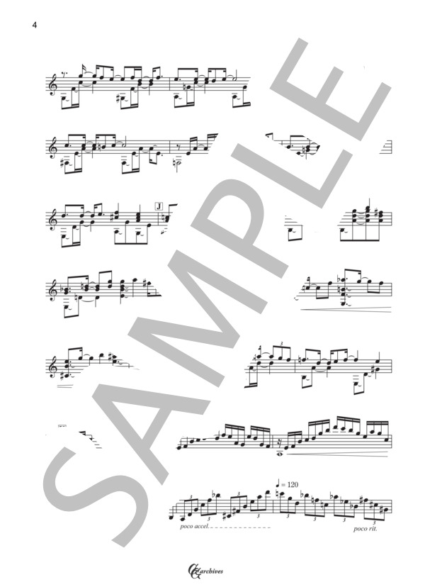 つづれ織りの記憶 (渡辺 俊幸) / ギターソロ 中級 - サンプル譜面 4/5