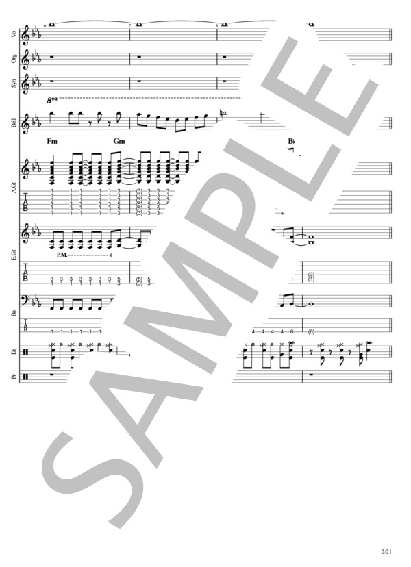 君のEntrance (SHOW) / 全て 初〜中級 - サンプル譜面 2/5