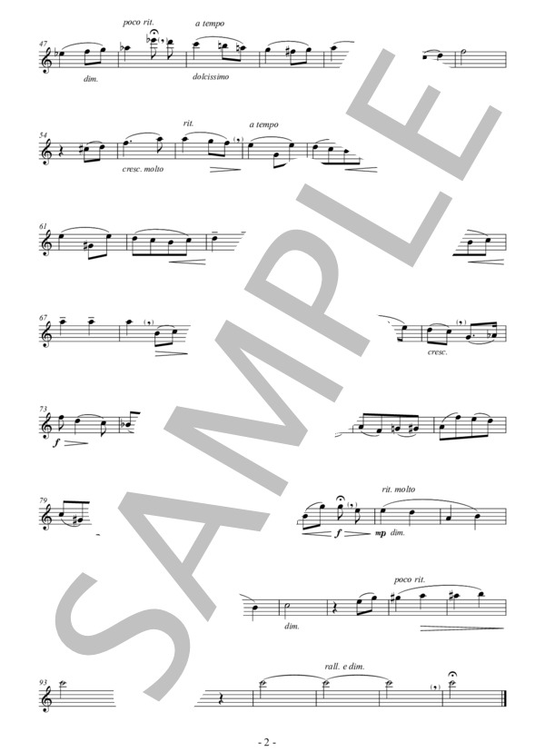 愛の挨拶 独奏楽器とピアノのための(Alto Saxophone  /  Baritone Saxophone & Piano) 作曲：エルガー 編曲：小國晃一郎 (エドワード・エルガー) / アルトサックス その他 - サンプル譜面 5/5