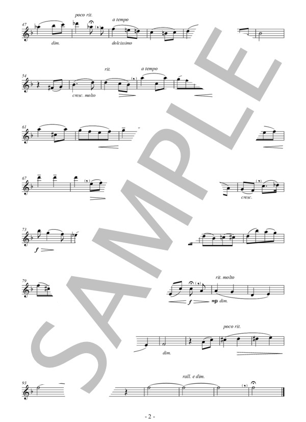 愛の挨拶 独奏楽器とピアノのための(Bb Clarinet & Piano) 作曲：エルガー 編曲：小國晃一郎 (エドワード・エルガー) / クラリネット その他 - サンプル譜面 5/5