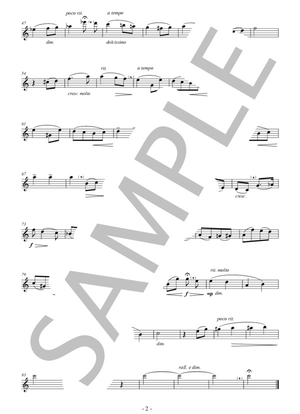 愛の挨拶 独奏楽器とピアノのための(Eb Clarinet & Piano) 作曲：エルガー 編曲：小國晃一郎 (エドワード・エルガー) / クラリネット その他 - サンプル譜面 5/5