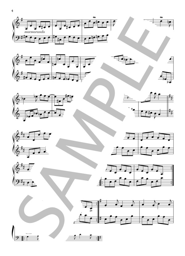 【ピアノソロ】二声のインヴェンション 作曲：イッポリート・パリネロ(Ippolito Parrinello) (パリネロ イッポリート) / その他 - サンプル譜面 4/5